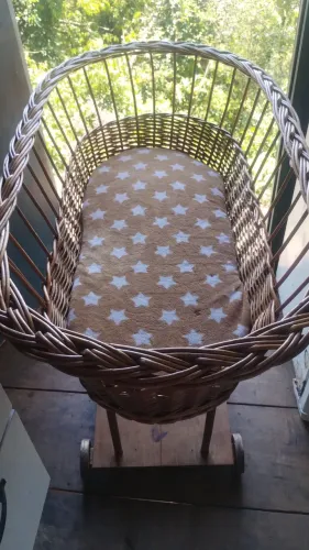 Vendo berço Moisés modelo antigo com rodinhas 