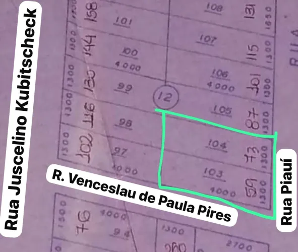 Dois Lotes juntos Jardim Acapulco - Conceição das Alagoas MG
