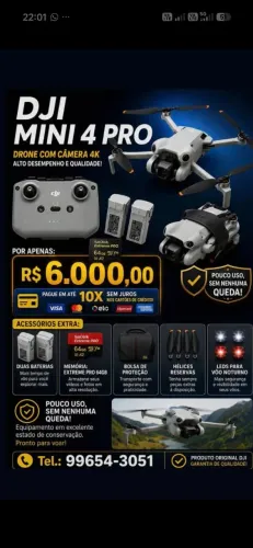 Drone Dji Mini 4 Pro Completo