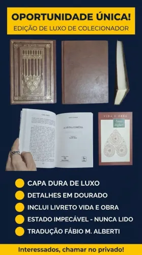 Livro A Divina Comédia (Dante) Edição Especial Capa Dura