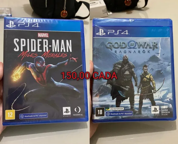 Jogos PS4 novos lacrados com atualização PS5