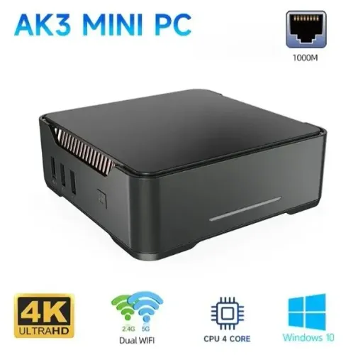 Mini Pc Intel Ak3v , Cpu J3455, 8gb, Ssd De 128gb! Meu Whatsapp *08