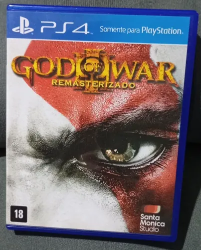 Kit de jogos PS4 remasterizados God of War 3 e The Last of us mídia física