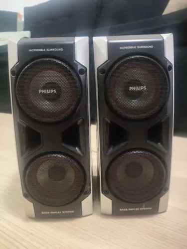 Caixas de Som Philips 3ohms, par funcionando, envio Olx Pay
