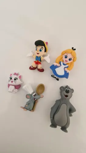 Miniaturas disney 100 anos 5 unidades
