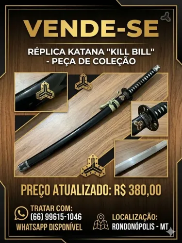 Katana Kill Bill - Colecionador