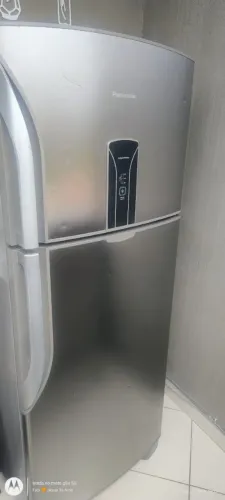 Geladeira Panasonic Frost Free 435 litros aço escovado