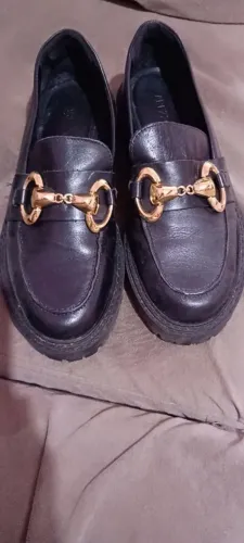 Mocassim couro Arezzo 