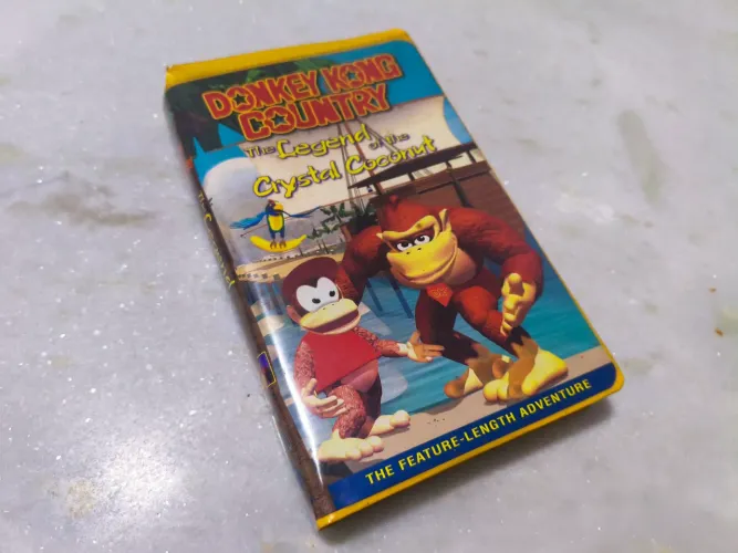 Fita donkey Kong country the legend of the Crystal coconut VHS original