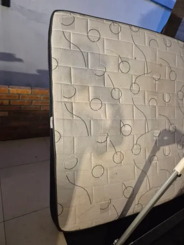 Colchão e Base - King Size - Ortobom Viscoelástico - Para Retirar