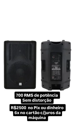Caixa de som profissional ativa dbr 700 RMS 
