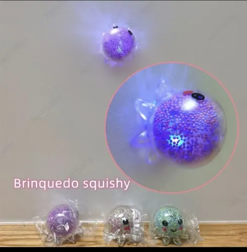 mini squishy Neil baby ( polvo) com luz de Led, 7 cm!
