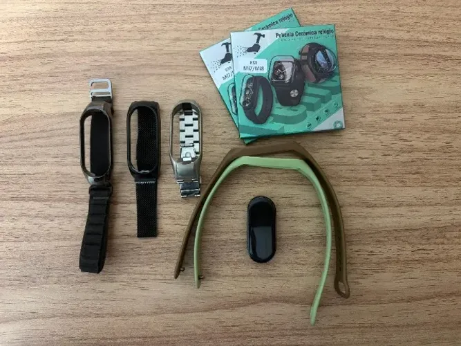 SMARTWATCH MI BAND 7 + PULSEIRAS E PELÍCULA