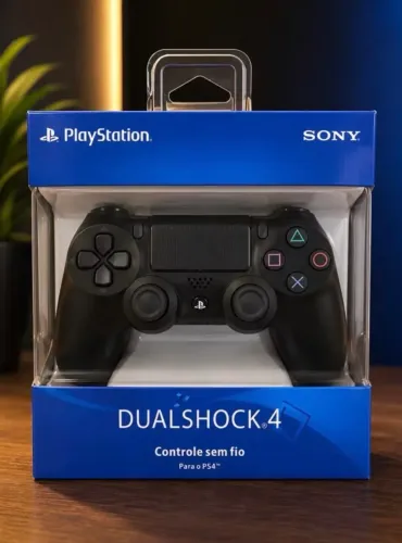 Controle PS4 DualShock 4 Sem Fio Bluetooth Joystick Compatível com PC Celular e TV