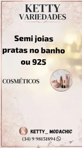 Semi joias e pratas