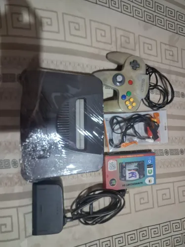 NITENDO 64 ORIGINAL COM CONTROLE ORIGINAL EVERDRIVER COM JOGOS SALVANDO..