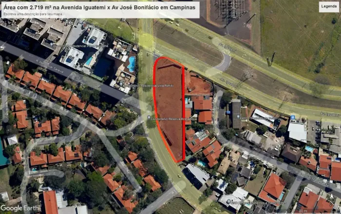 Área com 2.719 m² na Avenida Iguatemi x Avenida José Bonifácio