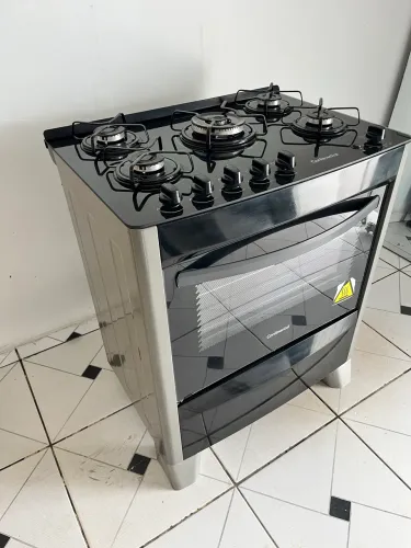 Fogão de 5 bocas continental mesa de vidro (entrega grátis)