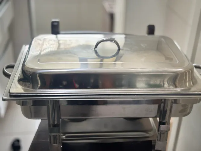 Réchaud Retangular 2 Cubas inox 