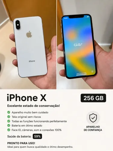 iPhone X 256 GB - IMPERDÍVEL 