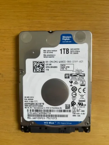 HD 1TB WD Blue 2.5" SATA III para Notebook e PC (Usado)