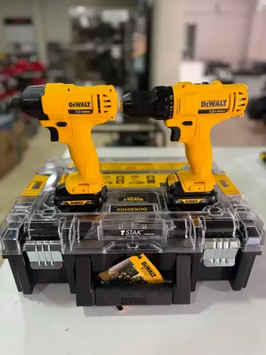 Kit Parafusadeira Furadeira + Chave de Impacto a Bateria 12v DeWALT - Loja/Novo