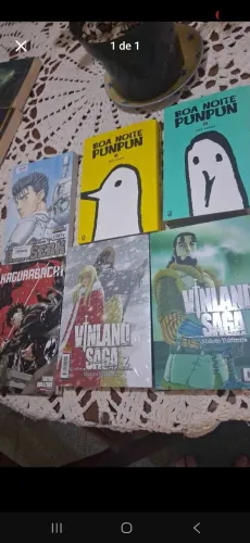 Lote 6 Mangás (Vinland Saga, Punpun, Kagurabachi, Berserk)