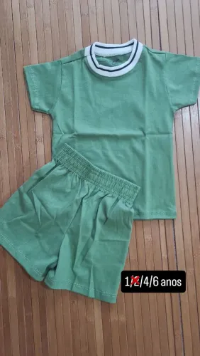 Conjunto infantil algodão atacado 