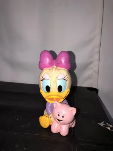 Boneca Antiga Margarida Disney com Gatinho (Vinil)