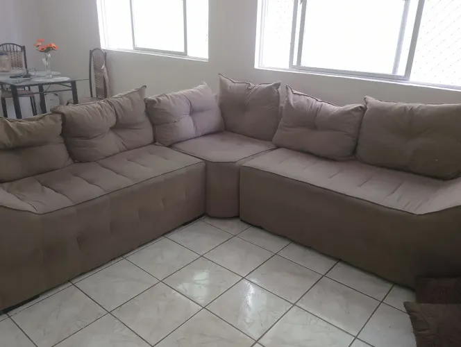Vendo o conjunto de sofá de canto por R$600,00