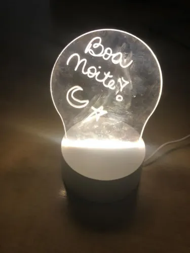Luminaria de mensagem