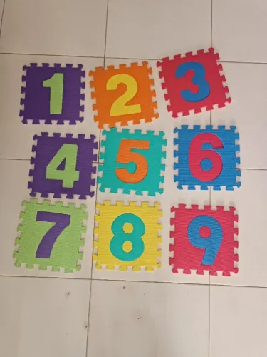 Tapete tatame de EVA com números de 1 a 9