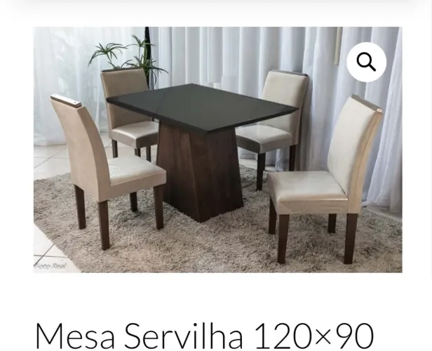Vende se mesa com cadeiras