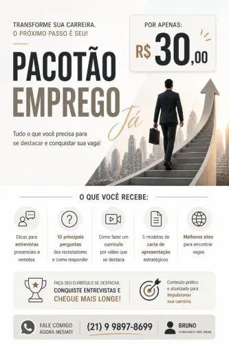 Consultor de Carreira | Reestruturação de Currículo e LinkedIn