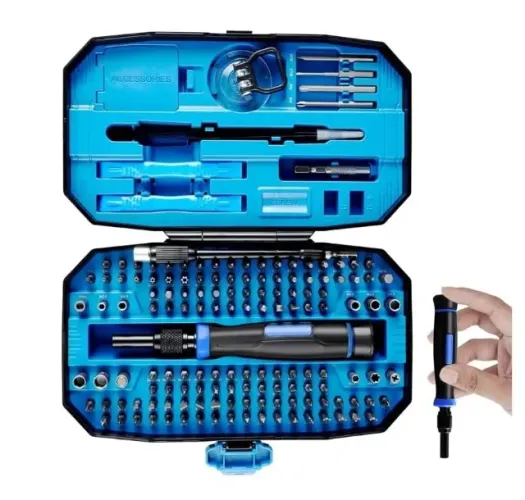 Kit Conjunto Chaves Multifuncional 152 Peças Manutenção Celular Tablet Drone Notebook