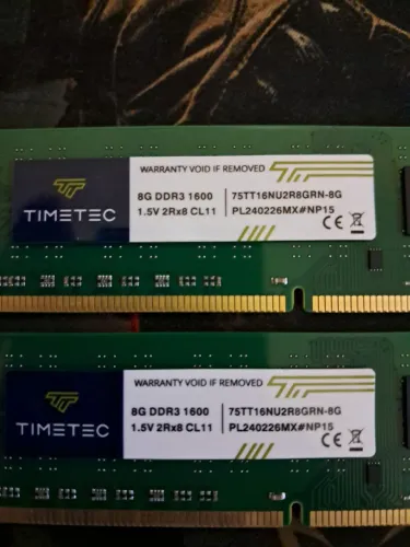 Memorias 16GB DDR3 1600Mhz