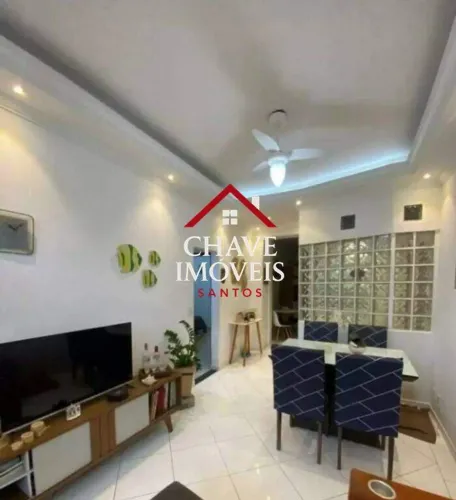 Apartamento com 2 dormitórios para alugar, 77 m² por R$ 7.000,00/mês - Embaré - Santos/SP
