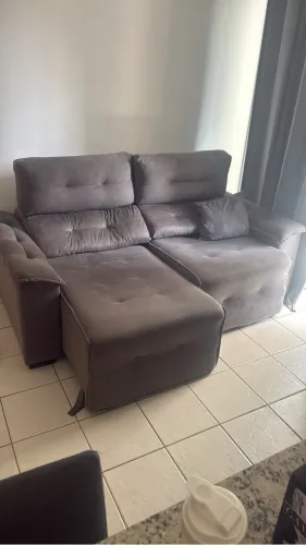 Sofá cama cinza