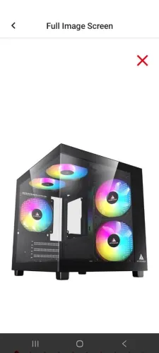 Gabinete gamer ac-tide -bk compatível com placas mãe M-ATX/IATX  produto novo fotos  ilust