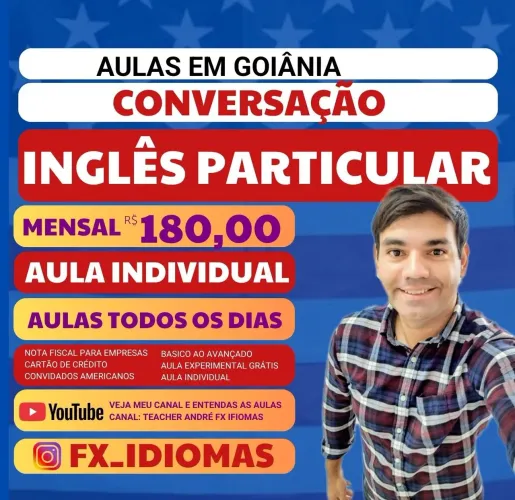 AULAS PARTICULARES INGLÊS EM GOIÂNIA