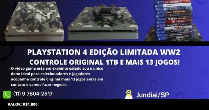 Ps4 edição limitada ww2