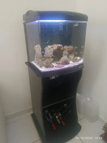 Aquário Marinho Boyu MT-80 (80L) com Móvel, Montado e Completo