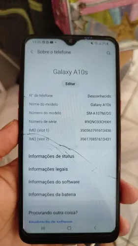 Celular Galaxy a10 s