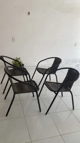Kit 4 cadeiras para terraço 