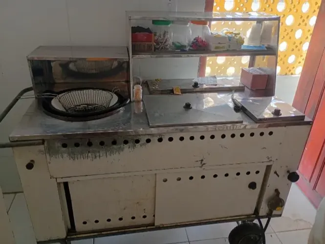 Carrinho 3 Em 1 Hot Dog, Batata Frita, Churrasco