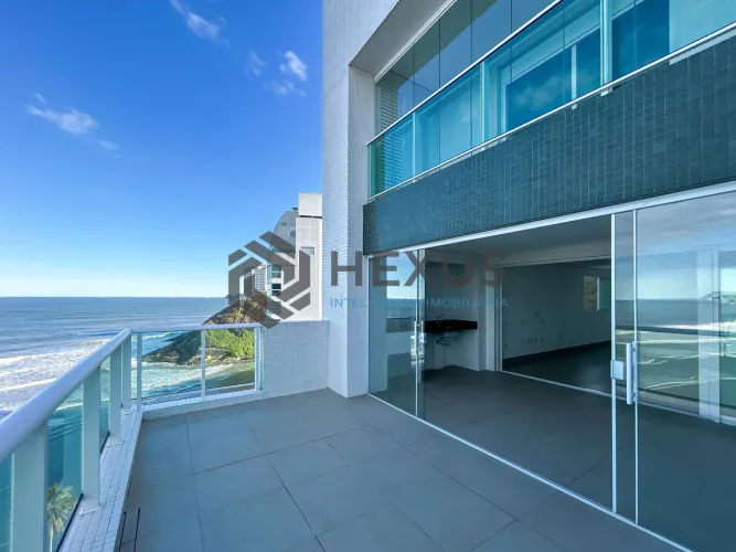 Cobertura frente mar com varanda gourmet vista mar e lazer na Enseada, Guarujá