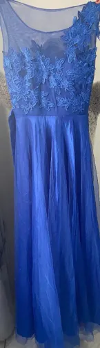 Vestido azul Usado uma vez Tamanho M