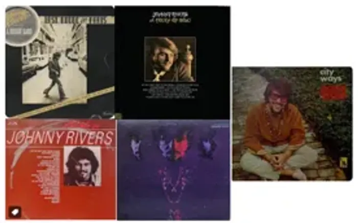Disco de Vinil (LP) JOHNNY RIVERS (combo com 5 discos)