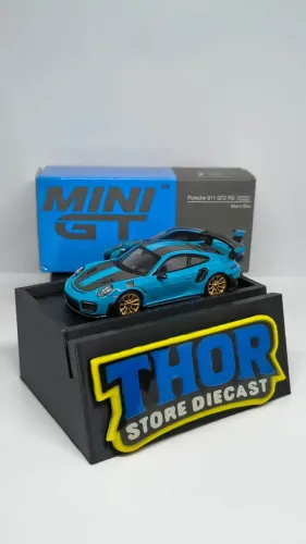 Porsche 911 GT2 AZUL - MINI GT # 344