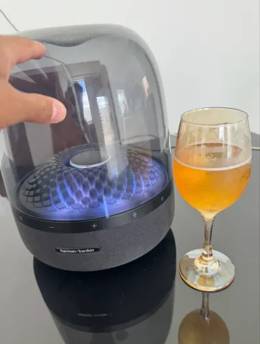 Caixa de Som Harman Kardon Aura Studio 4 Preta com Bluetooth 130W